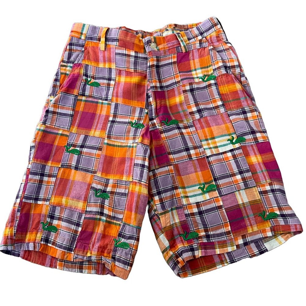 Murray's Toggery Shop The Nantucket Reds Collection Men's 28R Plaid Patch Shorts